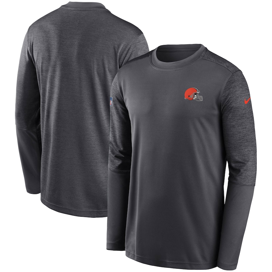 Cleveland Browns Nike Coach UV Performance Long Sleeve T-Shirt ...